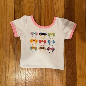 Cropped Disney Park Ears Shirt